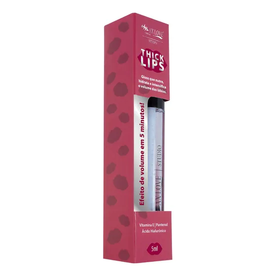 Labial Voluminizador Thick Lips - Max Love Color Incoloro