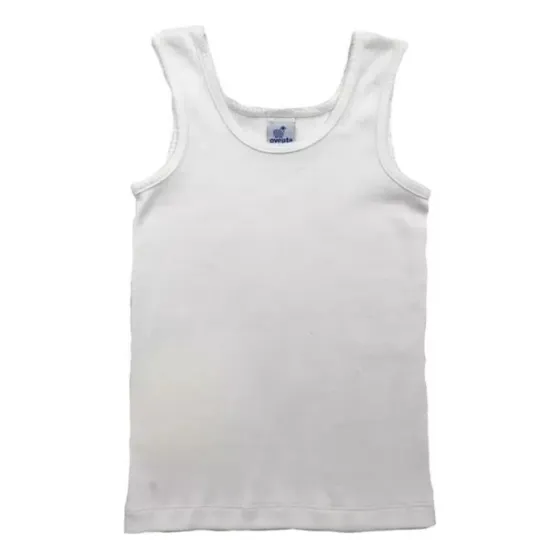 Camisetas Blancas Ovejitas Talla 8,10,12 100% Nav13