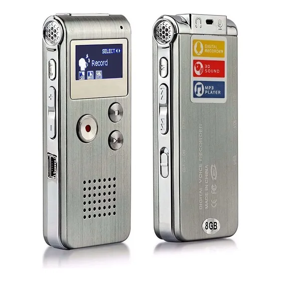 . Gravador De Voz Digital De 32gb, Ditafone, Leitor De Mp3