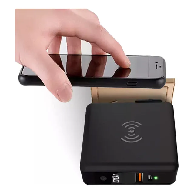 Cargador Portátil Carga Inalambrica iPhone Samsung Rápida Qi