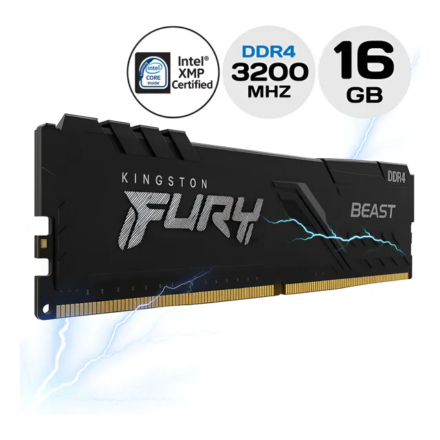 Memoria Ram Ddr4 16gb 3200mhz Kingston Fury Beast Para Pc