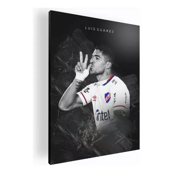 Cuadro Decorativo Moderno Poster Luis Suarez 30x42 Cm Color N/A Armazón N/A