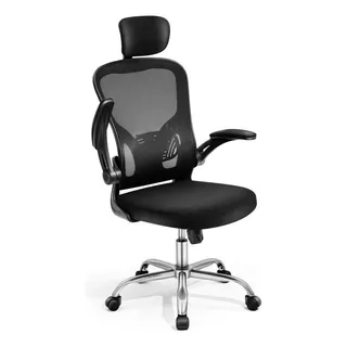 Cadeira De Escritório ErgonÎmica Giratória Braços Ajuståveis Tecido Mesh Duoffice Du-300 Preto Cadeira De Escritório ErgonÎmica Giratória Braços Ajuståveis Tecido Mesh Duoffice Du-300 Preto