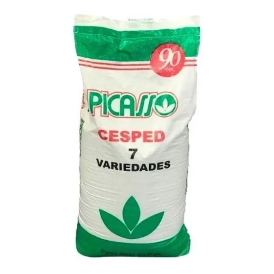 Semillas Cesped Pasto 4 Estaciones 7 Variedades 10kg Picasso