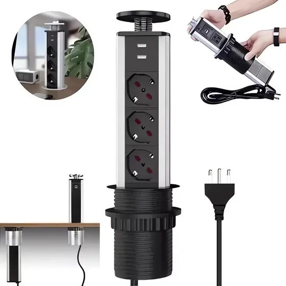 Toma De Corriente Empotrada 3500w 250v Para Oficina Y Cocina