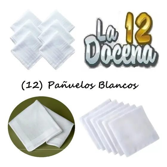 Pañuelos Por Docenas Pack Con (12) Pañuelos 100% Originales