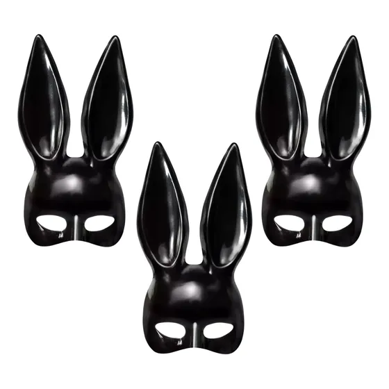 Pack X3 Mascara Halloween Playboy Mascara Conejo Antifaz