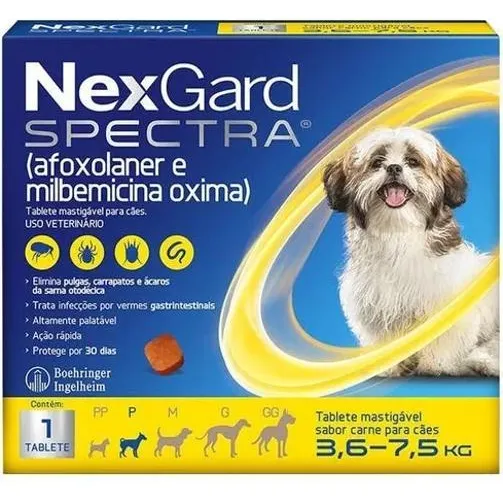 Nexgard Spectra Antipulgas Carrapatos 3,6 A 7,5kg