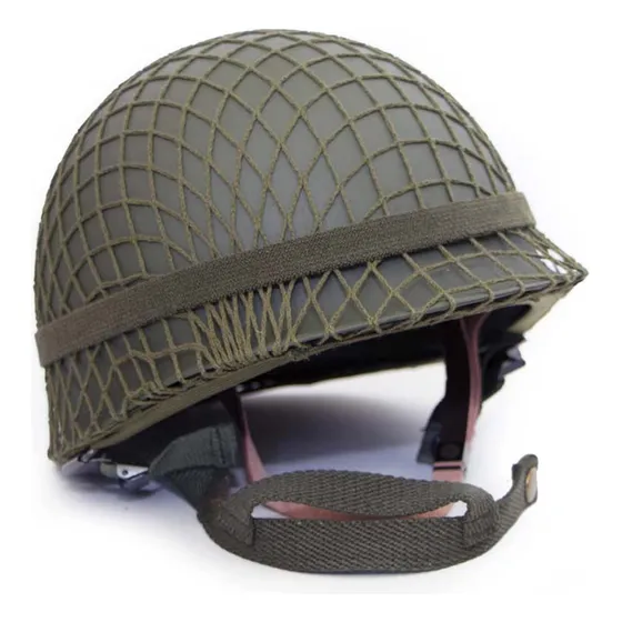 Capacete Actj.m Ww2 Us M1 Army Com Capa Cat Eye Strap Verde