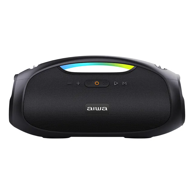 Parlante Portatil Bluetooth Aiwa Ipx6 Con Tws 60w Aw-s244bt Color Negro