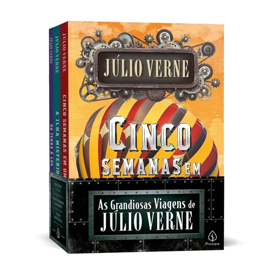 As grandiosas viagens de Júlio Verne, de Verne, Julio. Editorial Principis, capa mole em português, 2021