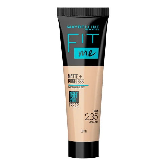 Base Líquida Fit Me Matte FPS 22 Cor 235 Maybelline NY