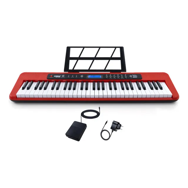 Teclado Musical Kobe Kb-300 61 Teclas Sensibilidade Ao Toque