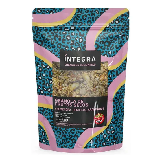 Granola Almendra Semillas Y Arándanos Integra 250 G Sin Tacc