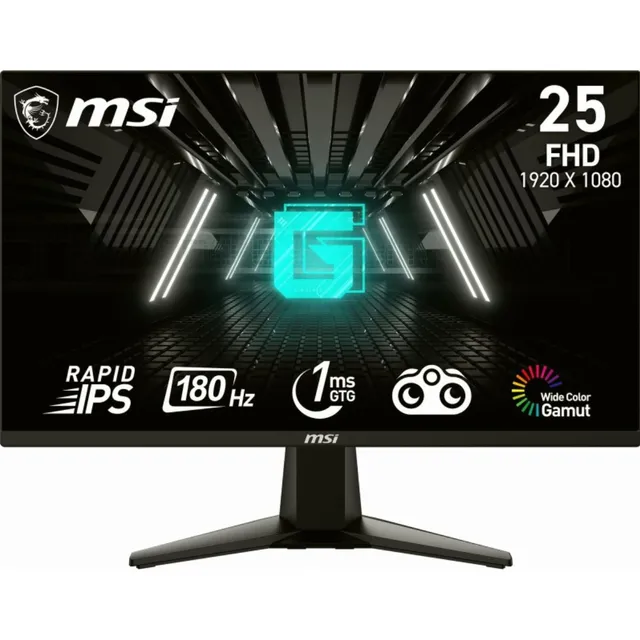 Monitor Gamer Msi G255f Lcd 24.5 1920x1080 Full Hd 180hz Color Negro