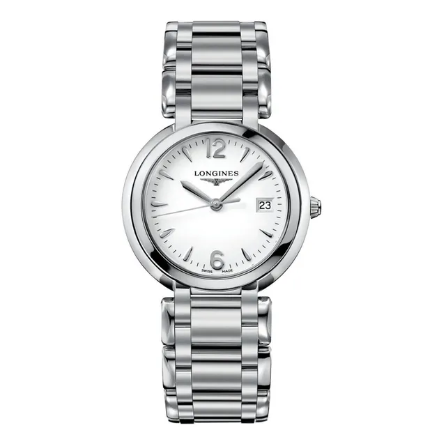 Reloj Longines Primaluna L81144166 Mujer Color De La Malla Plateado Color Del Bisel Plateado Color Del Fondo Blanco