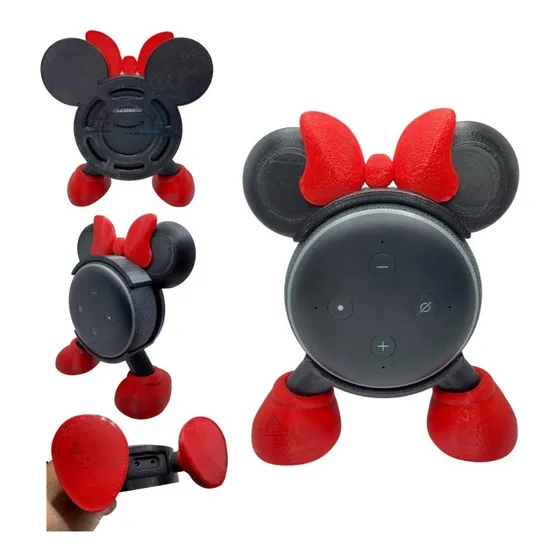 Suporte Apoio De Mesa Amazon Alexa Echo Dot 3 - Minnie Mouse