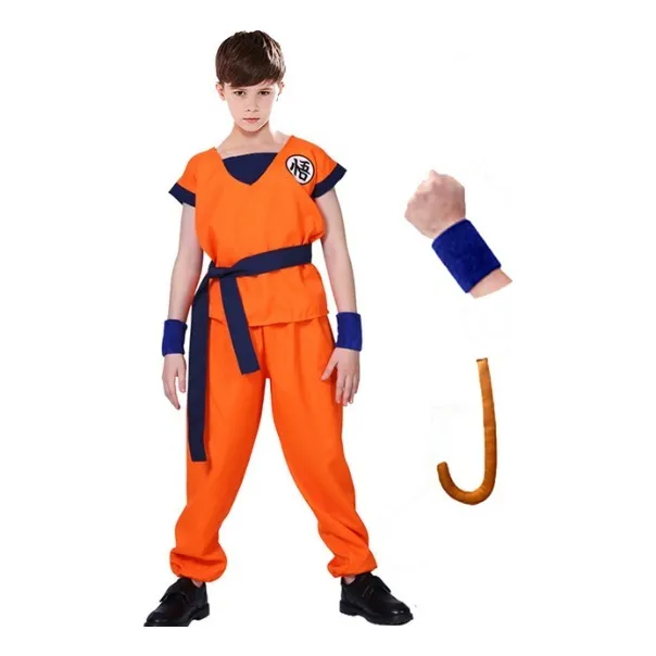 Disfraz Goku Para Niño Cumpleaños Halloween Navidad