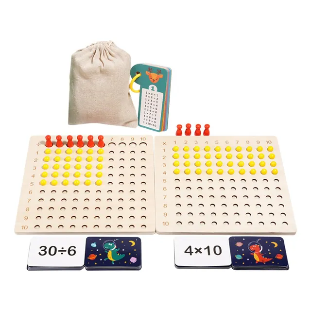 Tablero De Multiplicación División Material Didáctico Niños