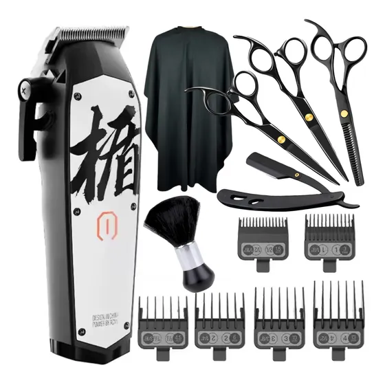 Maquina De Cortar Cabelo Madeshow M10 Tesouras Profissionais