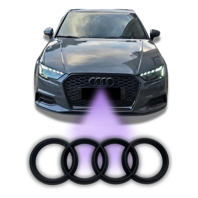 Emblema Logo Preto Black Grade Audi A1 A3 A4 A5 S3 Q3 Q5