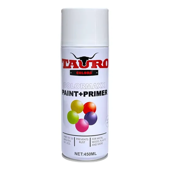 Pintura En Spray Tauro Blanco Brillante 450ml