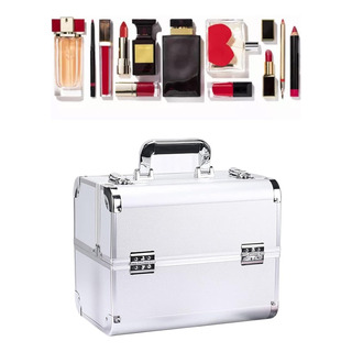 Cosmetiquera Neceser Maletin Negro Maquillaje Uñas Bisuteria Cosmetiquera Neceser Maletin Negro Maquillaje Uñas Bisuteria
