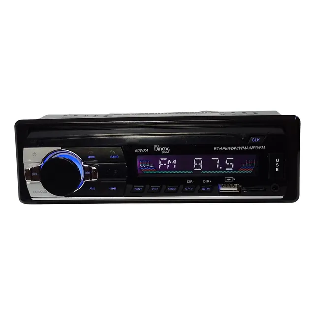 Estéreo Auto Bluetooth Ent Auxiliar Lcd Con Usb Mp3 Fm Sd
