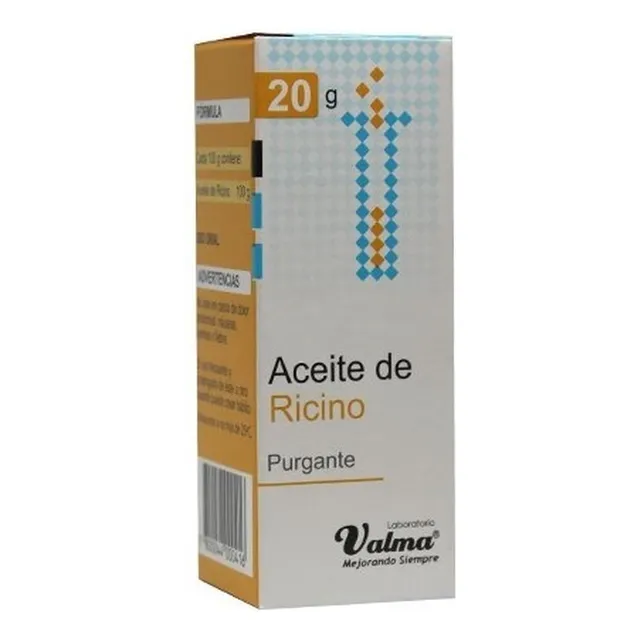 Aceite De Ricino Puro, 1 Frasco 20 Ml