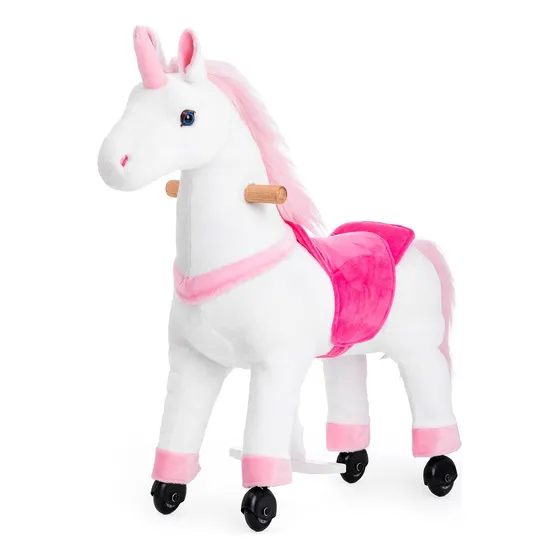 Unicornio De Montar Unicornio Para Niños Con Ruedas Y Peluch