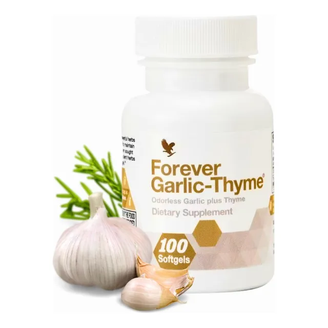 Forever Garlic 100u | Suplemento Natural De Ajo Y Tomillo