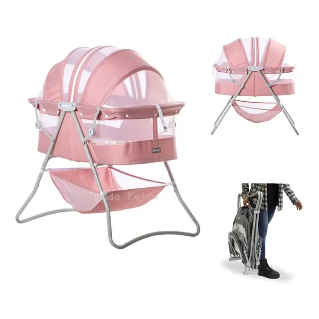 Cama Portatil Para Bebe Cunita Super Acolchada Plegable 