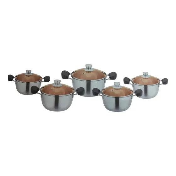 Juego De Ollas Para Cocina / 10 Piezas