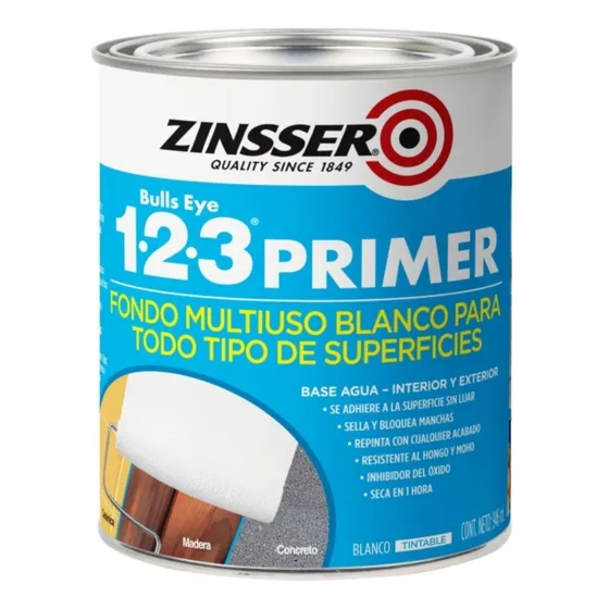 Primer Multiuso Madeira Metal Concreto Vidro - Branco 946ml
