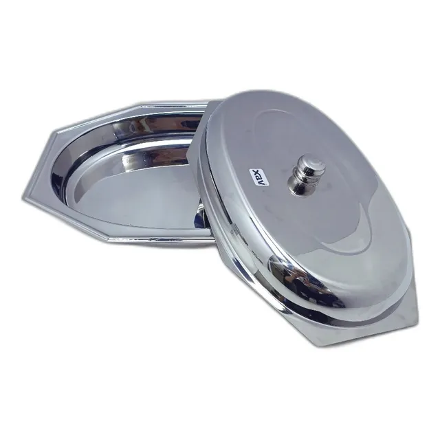 Ensaladera Legumbrera Fuente Con Tapa Acero Hitech 9128 Xavi
