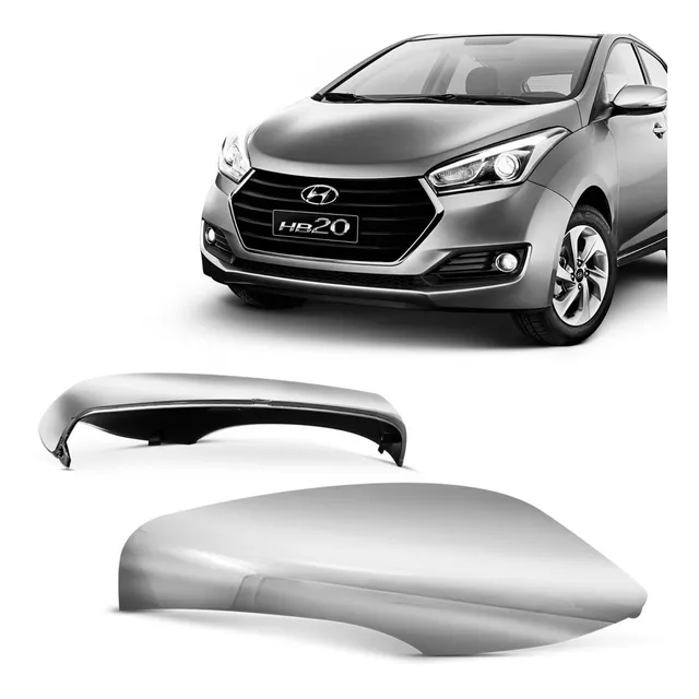 Par Capa Retrovisor Hb20 12 A 15 16 17 18 Com Seta Cromada