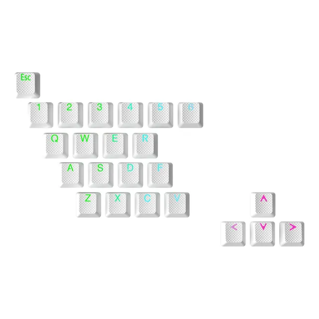 Pack De Teclas Rubberizadas Translcidas Para Teclado Gamer