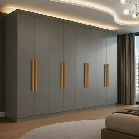 Guarda Roupa Casal 8 Portas 4 Gavetas Paris Espresso Móveis Onix - foto 1