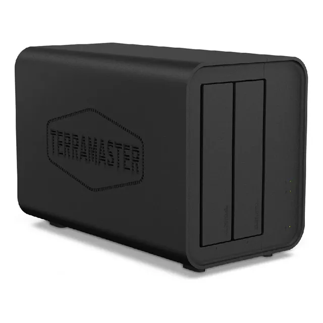 Nas Terramaster F2-212 2 Bahias Quad Core 1.7 Ghz Color Negro