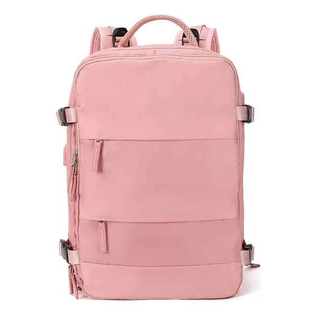Mochila Multifuncional De Viaje Usb Varios Colores 25lts