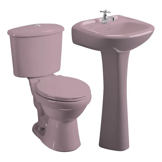 Sala De Baño Evolution Pink Edesa Color Rosa