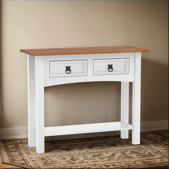 Recibidor Arrime 2 Cajones Living Madera Armado Tienda Max