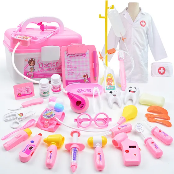 Kit Médico De Juguete Maletín De Doctor Infantil 35 Piezas