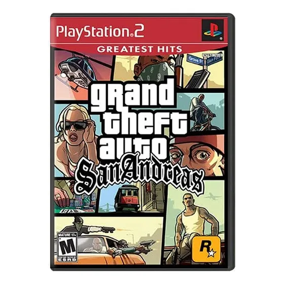 Grand Theft Auto Gta San Andreas Ps2 Mídia Física Original