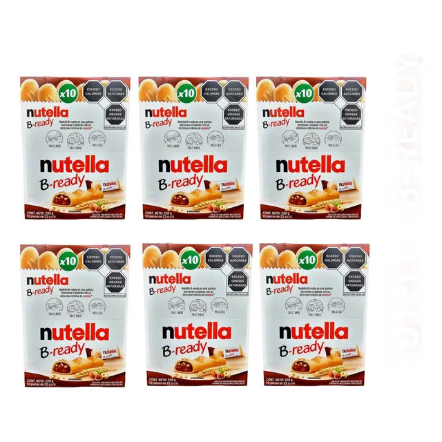 Barra Galleta Rellena De Nutella B-ready Ferrero 60pzs