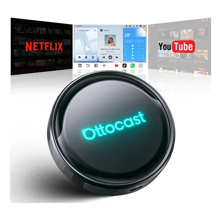 Ottocast P3 Pro Ai Box Carplay Android Auto Sem Fio Streaming