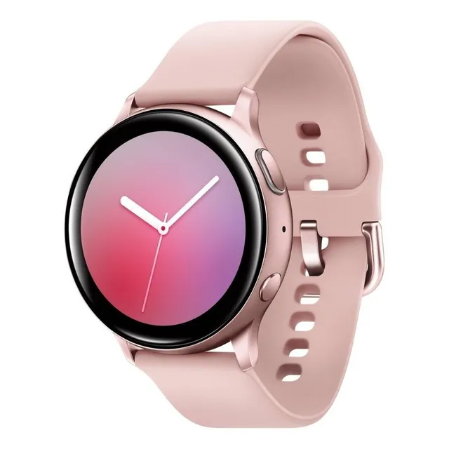 Samsung Galaxy Watch Active2 (Bluetooth) display de 1.2" con correa de fluoroelastómero con correa color rosa claro - Aceptable (Reacondicionado)