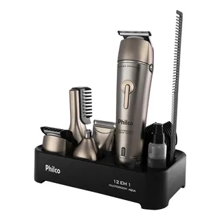 Aparador De Pelos Philco 12 Em 1 Pap03 Bivolt Preto 127/220v
