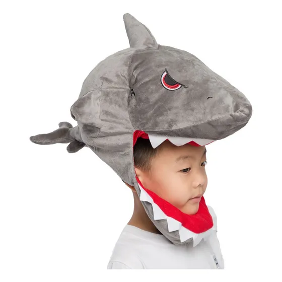 Cosplay Sombrero Con Forma De Cabeza De Tiburón De Animal