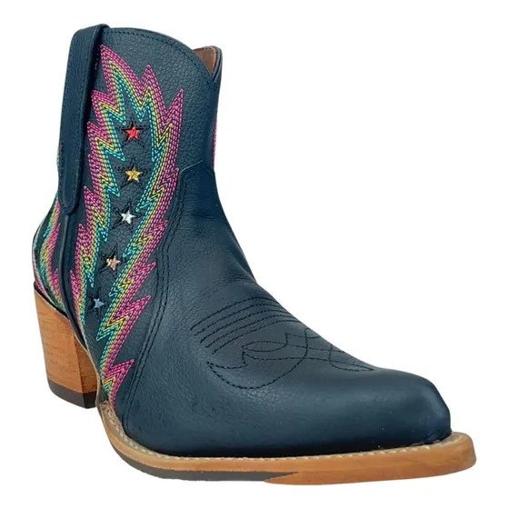 Bota Feminina Goyazes Bico Fino Couro Preto